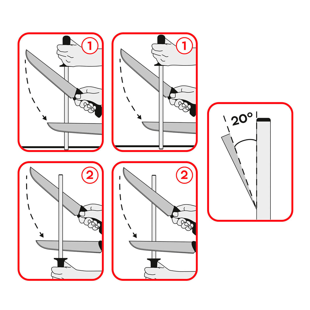 3 Claveles Uniblock - Kit Profesional de Cuchillo Jamonero Deshuesadores Chaira y Pinzas
