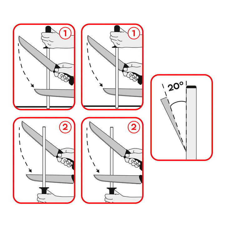 3 Claveles Uniblock - Kit Profesional de Cuchillo Jamonero Deshuesadores Chaira y Pinzas