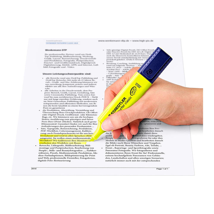 STAEDTLER Happy - Caja de 8 Marcadores Fluorescentes Textsurfer Classic con Punta Pincel