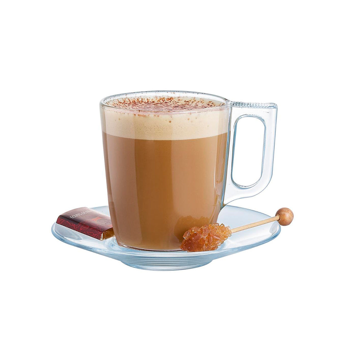 Luminarc Nuevo - Juego de 6 Tazas de Café de 22 cl en Vidrio Templado Extra Resistente