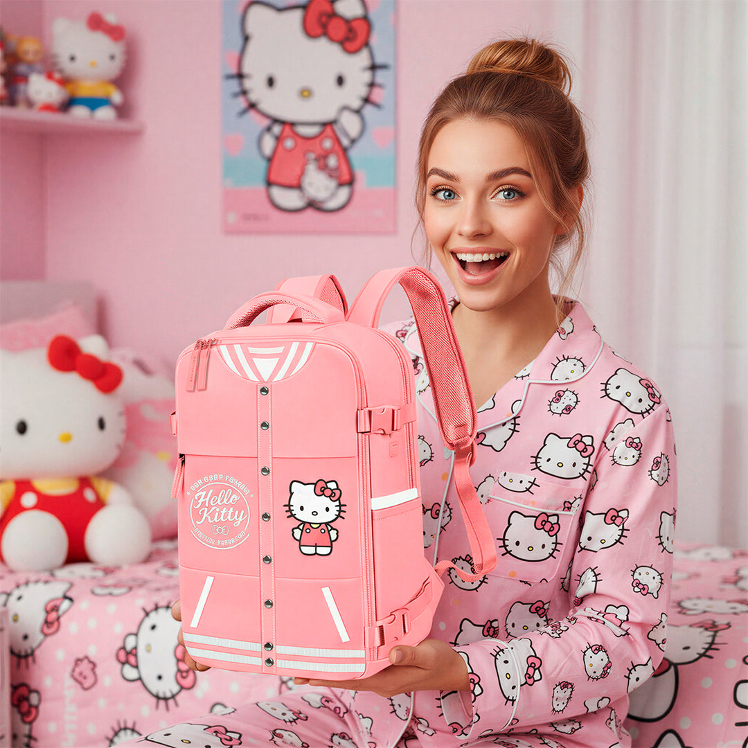 MERCURY Varsity - Mochila de Cabina Bajo Asiento Avión. Ligera e Impermeable. Hello Kitty