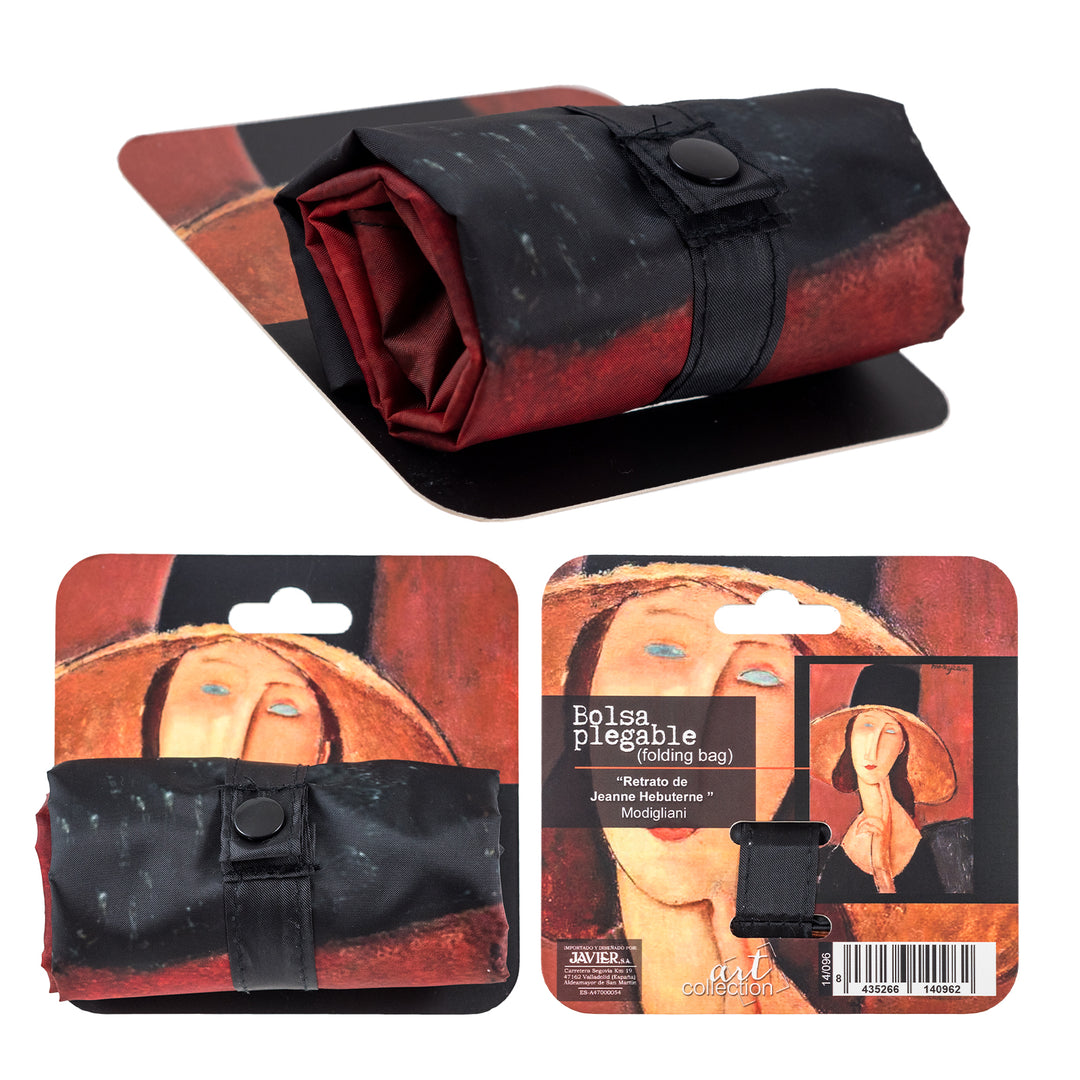 JAVIER Modigliani  - Bolsa para Compra Plegable y Reutilizable de Gran Capacidad