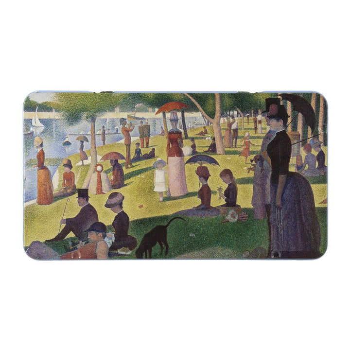 JAVIER Seurat - Caja Metálica con 12 Lápices de Colores de Doble Punta