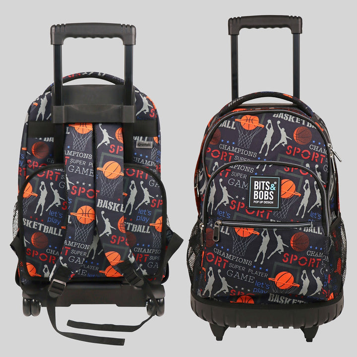 Grafoplás Design - Mochila Escolar 3 Cremalleras y Carrito Integrado. Acolchada. Beach