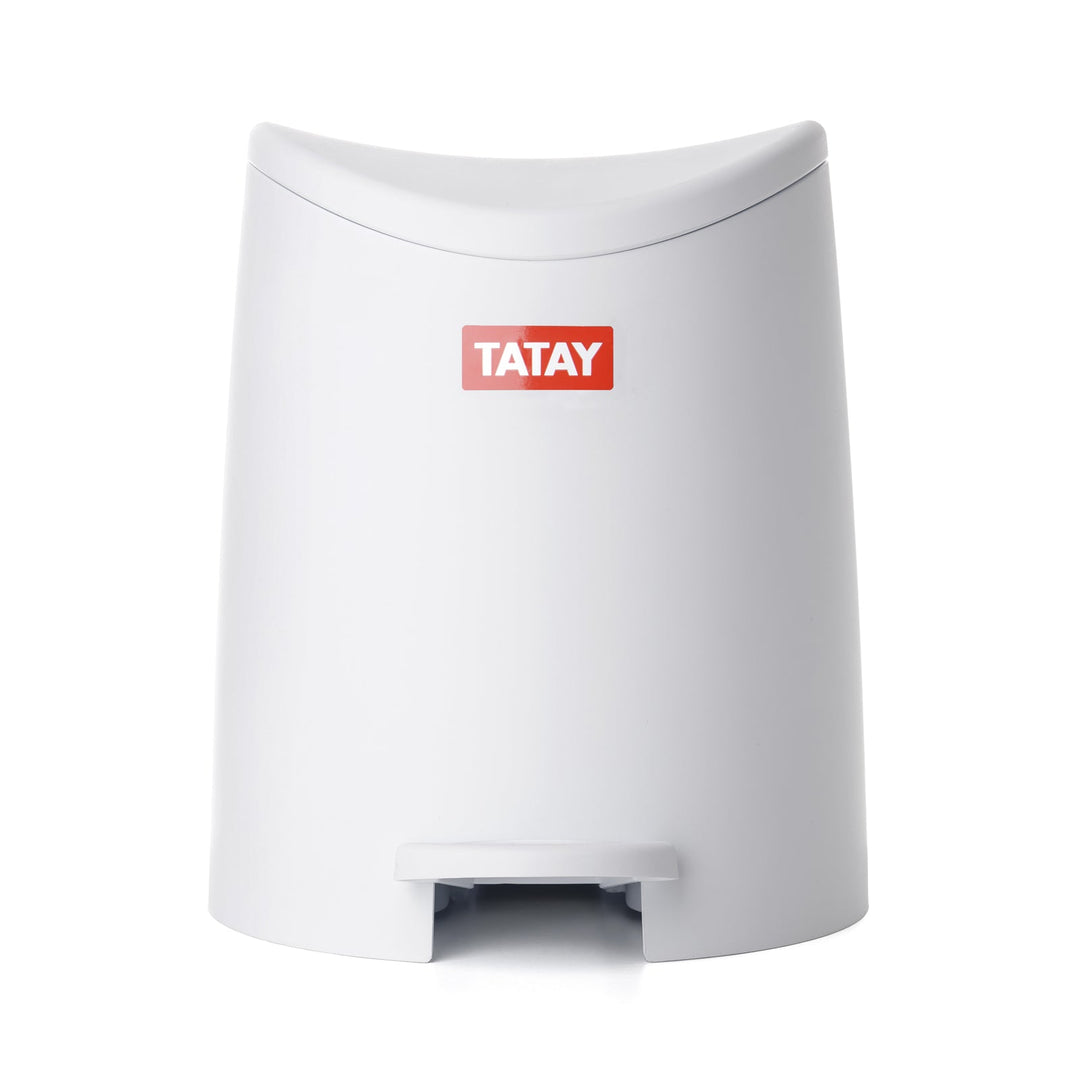 Cubo de Baño y Escobilla WC, Gama Standard. Blanco