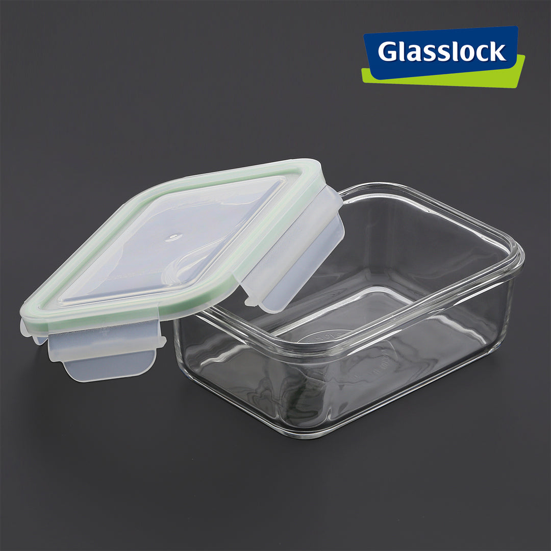 Glasslock Classic - Plato Hermético Redondo con Tapa de 1.75L en Vidrio Templado