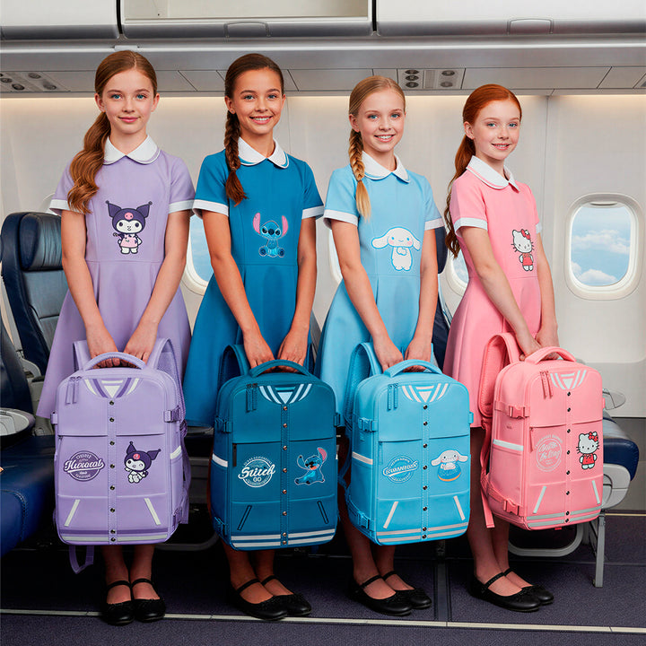 MERCURY Varsity - Mochila de Cabina Bajo Asiento Avión. Ligera e Impermeable. Hello Kitty