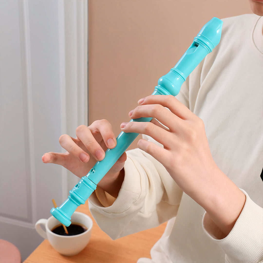 HOHNER Melody - Flauta Escolar Soprano Dulce con Funda y Varilla de Limpieza. Violeta