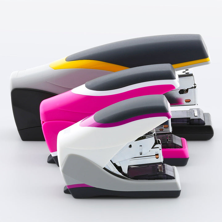 SDI - Grapadora Solid Touch L de Esfuerzo Reducido y Carga Superior, Suave al Tacto, Base Anti-Deslizante