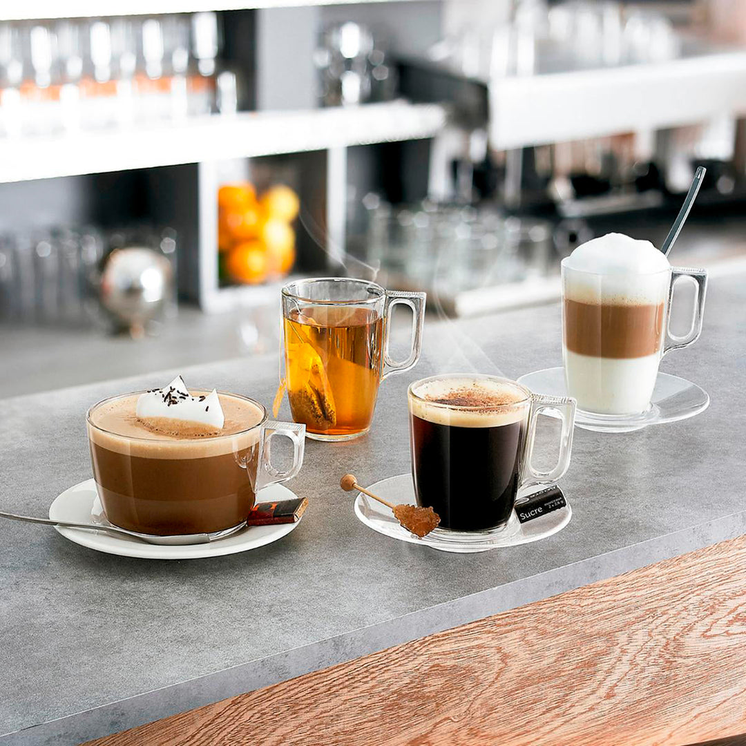 Luminarc Nuevo - Juego de 6 Tazas de Café de 9 cl en Vidrio Templado Extra Resistente