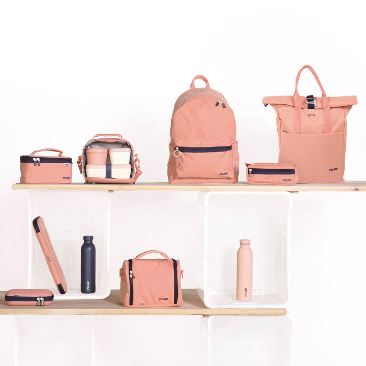 MILAN 1918 -  Funda para Portátil Semirrígida con Interior Aterciopelado. Rosa