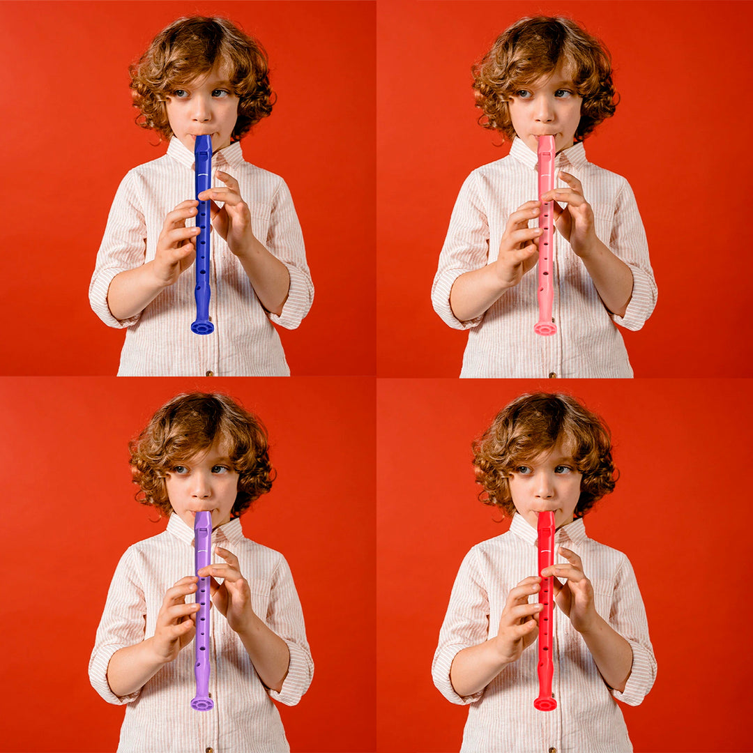 HOHNER Melody - Flauta Escolar Soprano Dulce con Funda y Varilla de Limpieza. Rojo