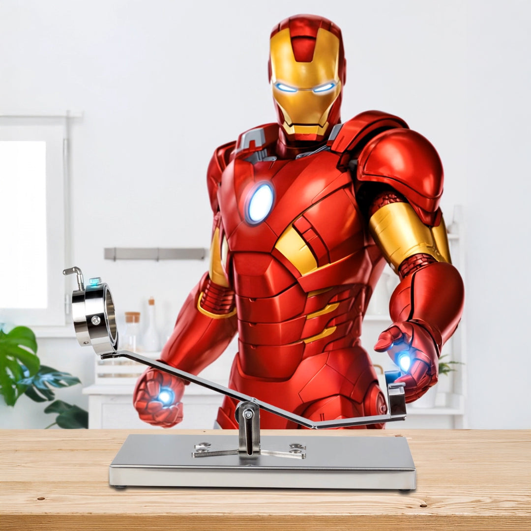 BELLO Teide - Soporte Jamonero Basculante en Fibra Negra y Acero Inoxidable con Cubrejamón