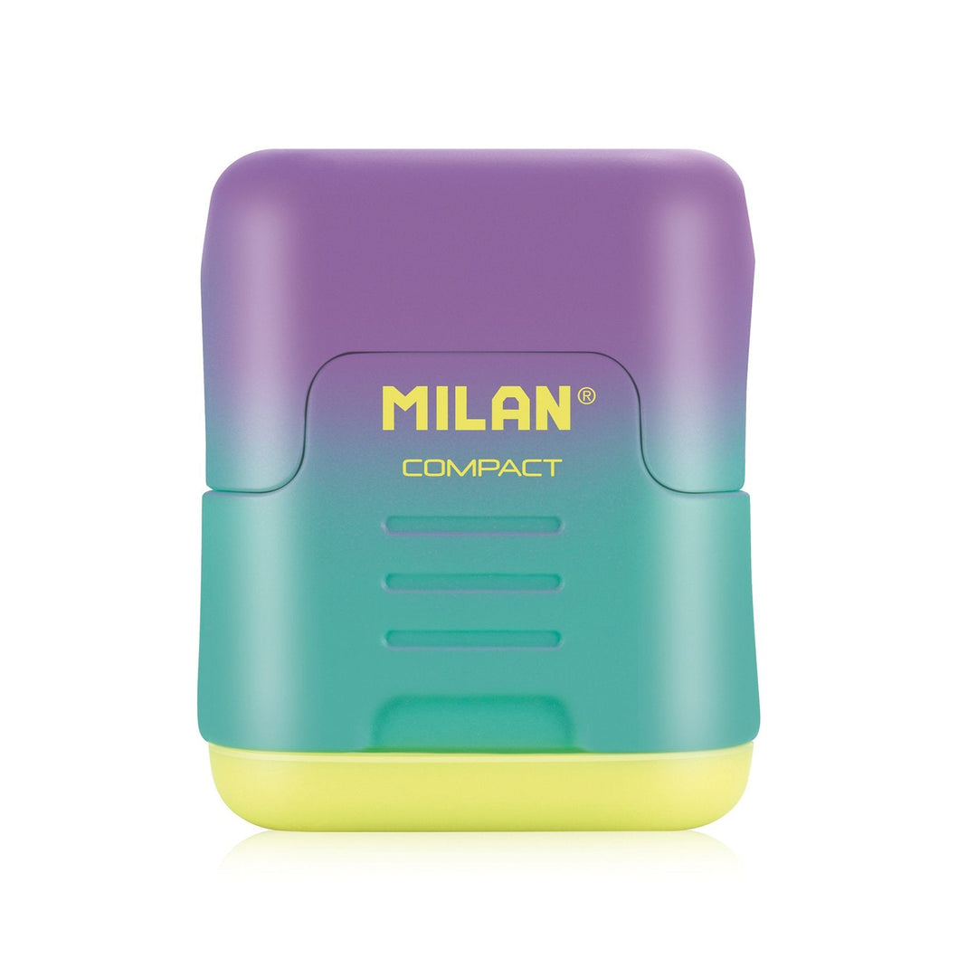 MILAN 20166224SN - Sacapuntas Doble con Depósito, Diseño COMPACT Sunset