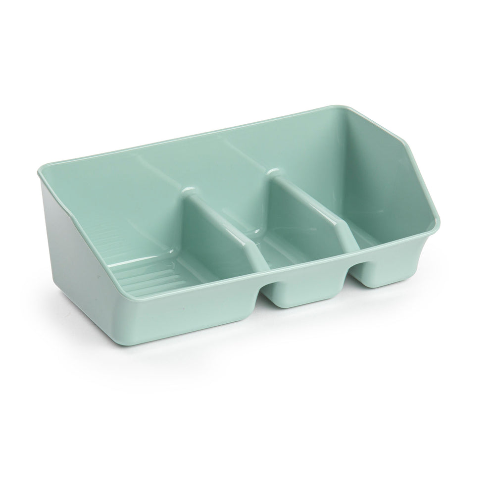 Plastic Forte - Juego de 2 Estropajeros de Cocina con 3 Compartimentos. Verde