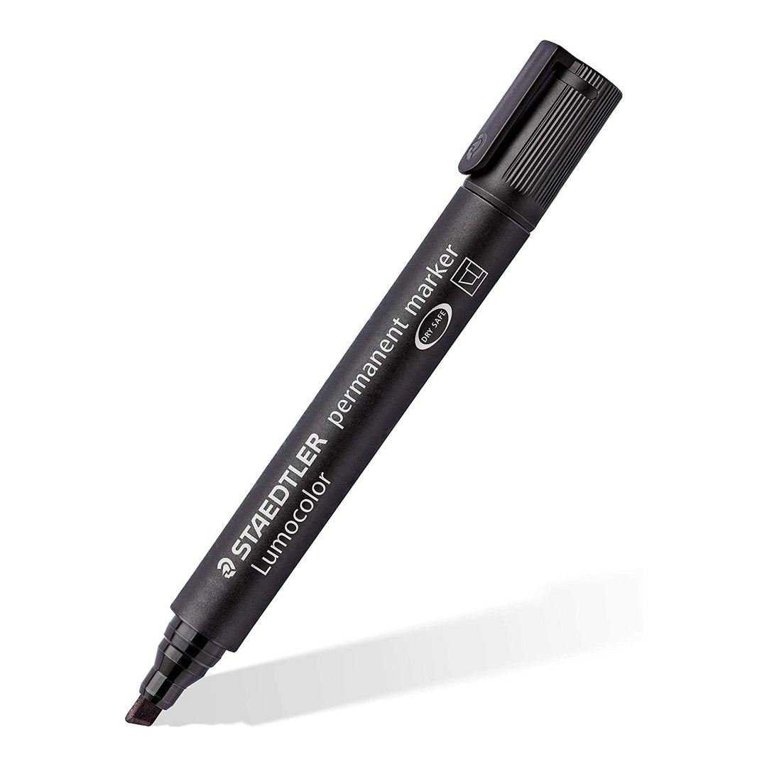 STAEDTLER 350 WP6-1 - Rotulador Permanente Lumocolor Art Punta Biselada 2-5 mm. Pack 6X