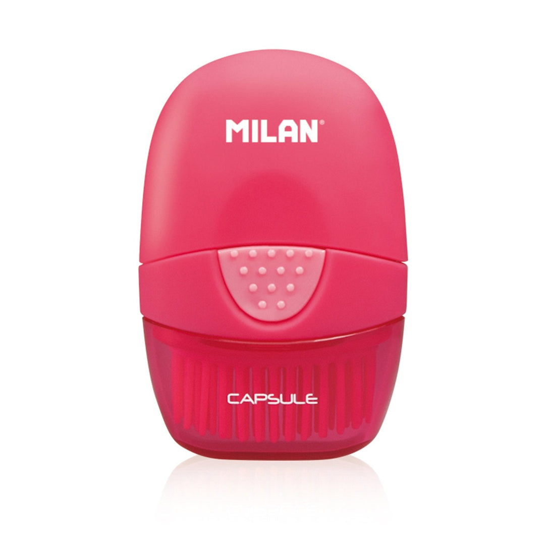 MILAN 4900116 - Eraser & Brush, Combinación de Goma y Cepillo. Diseño CAPSULE