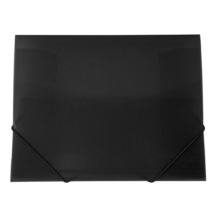 Office Box - Carpeta de Solapas A4+ Translúcida con Cierre de Goma Ancha