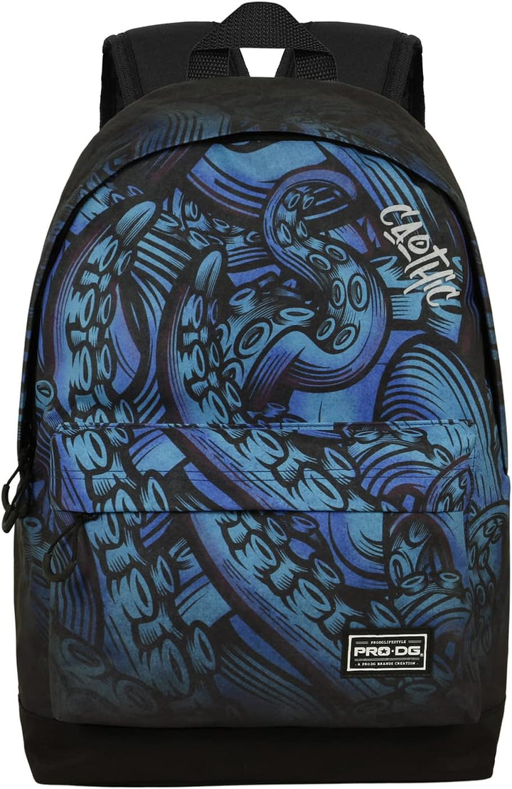 PRODG Caothic- Mochila Urbana con Un Compartimento y 2 Bolsillos Frontales. Azul