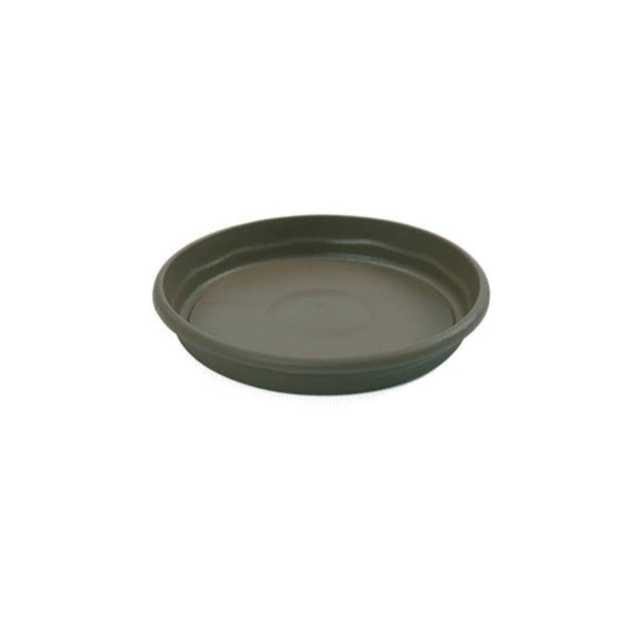 Plastiken TERRA - Plato Redondo de 14 cm para Macetas de 16 cm 1.5L. Taupe