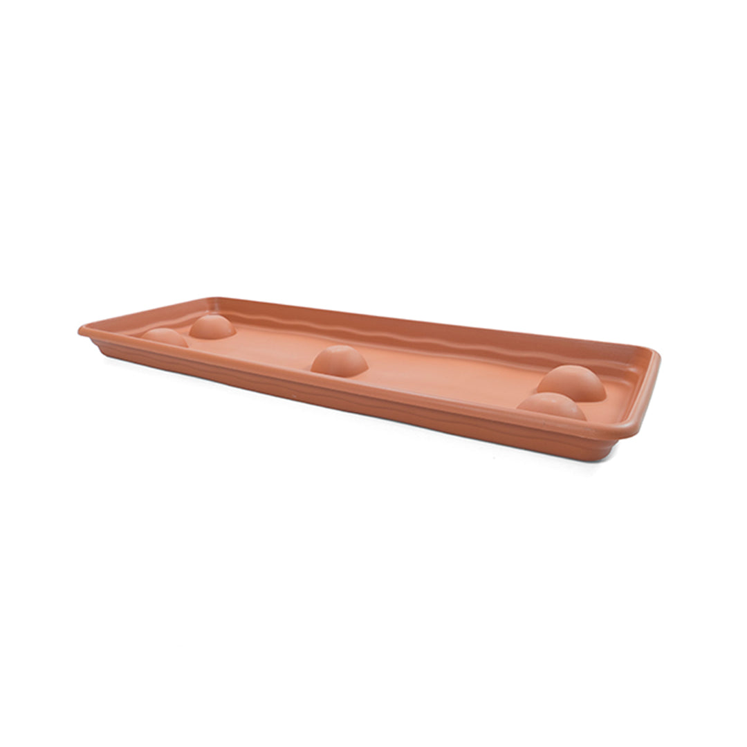 Plastiken TERRA - Jardinera Rectangular, Medida 60 cm 33L. Terracota