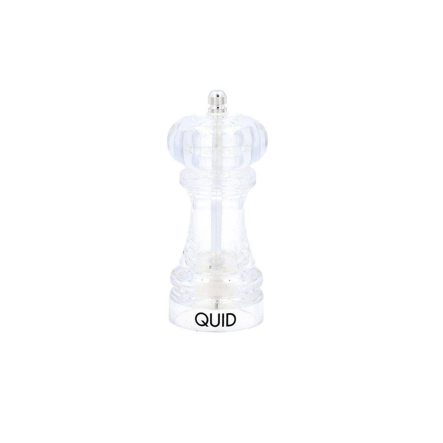 QUID Hábitat - Molinillo para Especias Manual Acrílico 15 cm Transparente