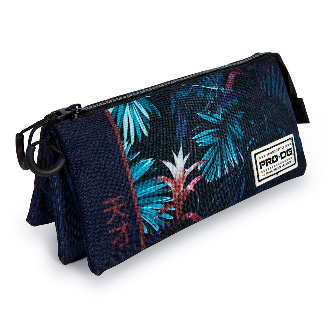 PRODG Tokyo - Estuche Escolar Triple Portatodo con 2 Cremalleras. Azul Oscuro