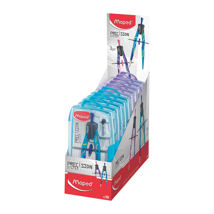 MAPED - Bigotera de Precisión System Fancy. Incluye Abrazadera y Minas. Lila