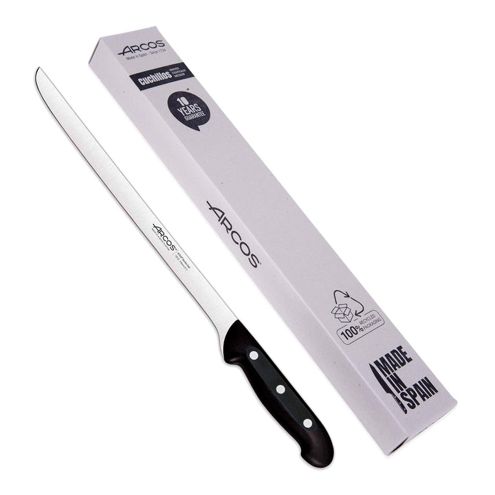 ARCOS Maitre - Set Jamonero Profesional en Acero Inoxidable, Deshuesador y Chaira