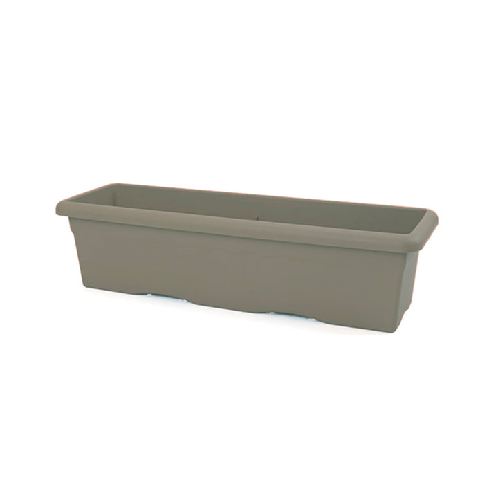 Plastiken TERRA - Plato Rectangular de 77 cm para Jardinera de 80 x 33 cm. Taupe