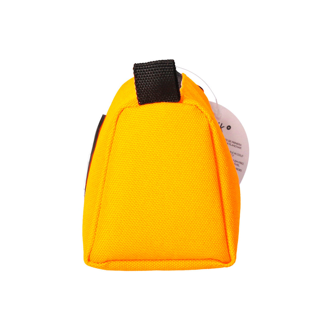 Antartik - Estuche Escolar Portatodo Triangular de Alta Capacidad, Mostaza+