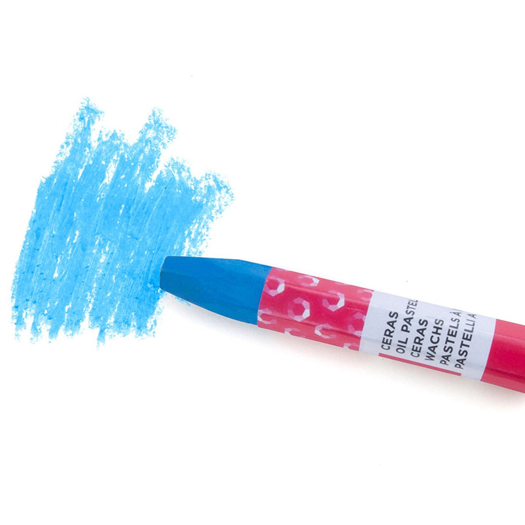 LIDERPAPEL - Lápices de Cera Blanda, Caja con 12 Colores Surtidos