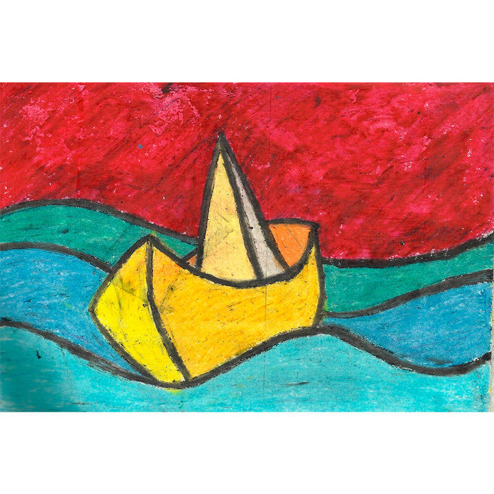 LIDERPAPEL - Lápices de Cera Blanda, Caja con 6 Colores Surtidos