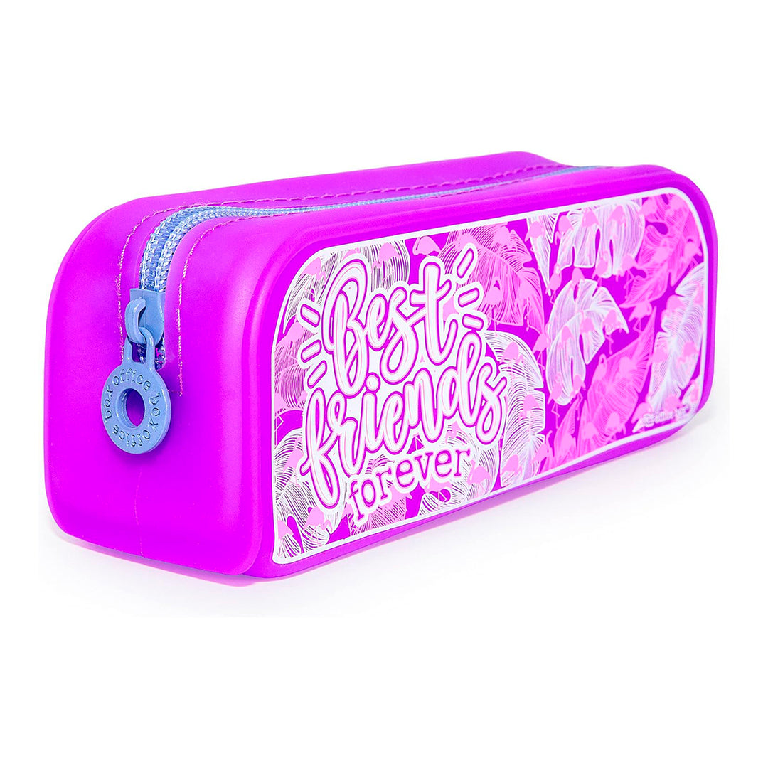 Office Box - Estuche Escolar de Silicona con Tacto Suave. Edición Best Friends