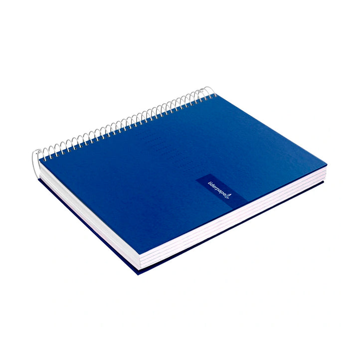LIDERPAPEL - Cuaderno Espiral A4 con Margen 80h 90gr. Azul Marino