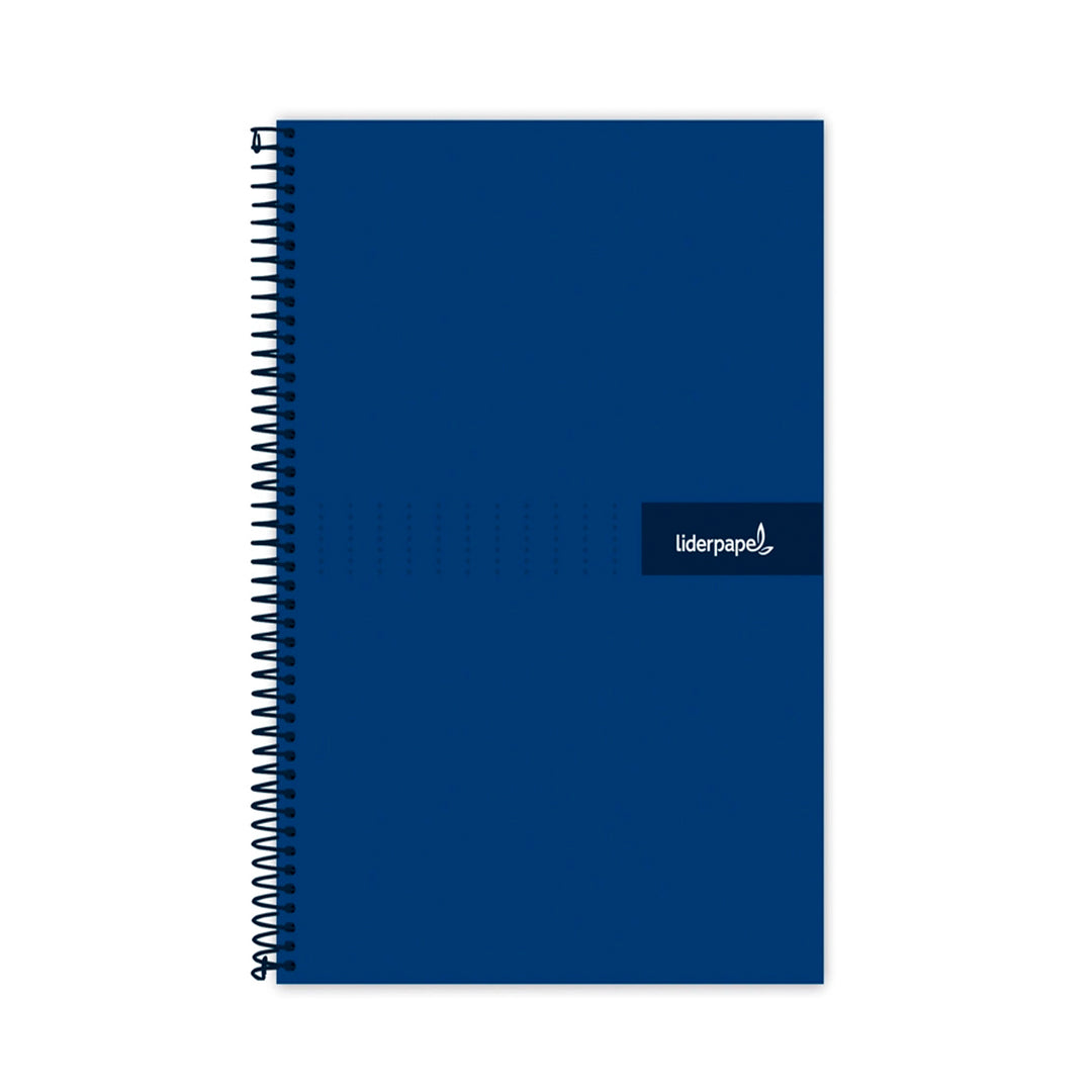 LIDERPAPEL - Cuaderno Espiral A4 con Margen 80h 90gr. Azul Marino