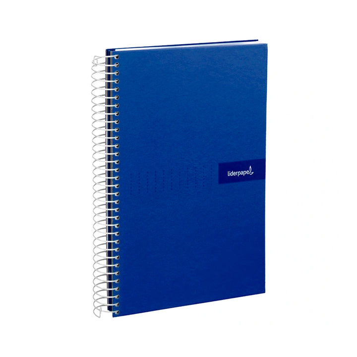 LIDERPAPEL - Cuaderno Espiral A4 con Margen 80h 90gr. Azul Marino