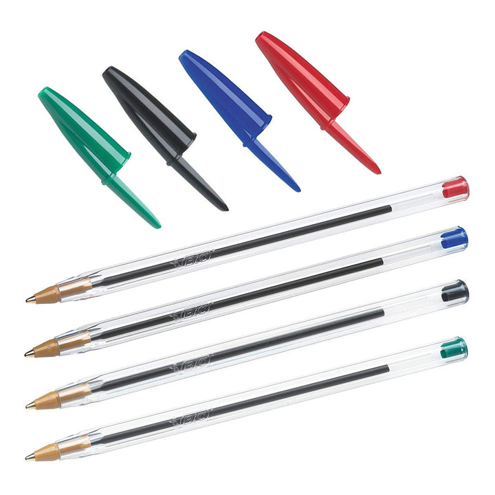 BIC - Set de 10 Bolígrafos Cristal Original Medium de Tinta de Aceite. Negro