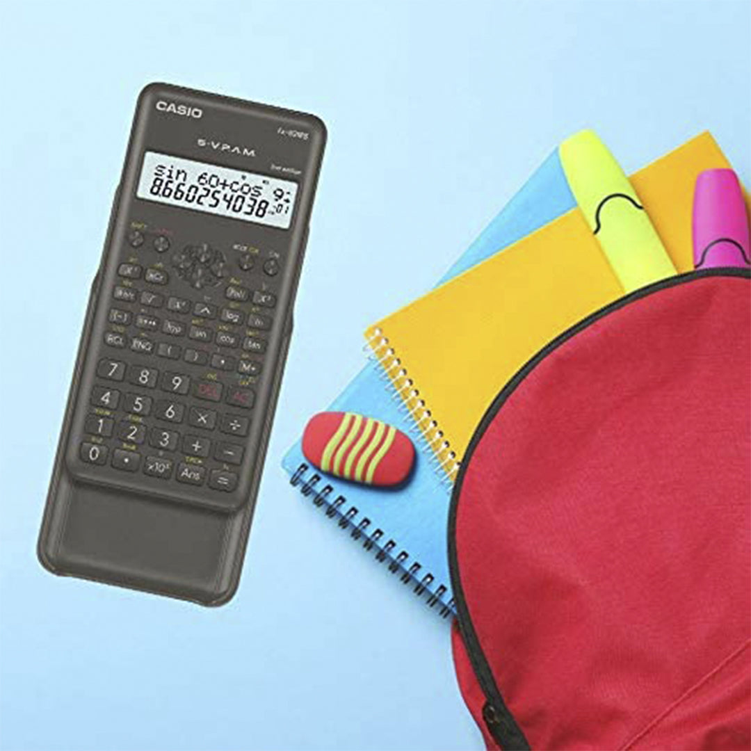 CASIO FX-82MS II - Calculadora Científica Escolar 240 Funciones, Pantalla LCD 2 Líneas