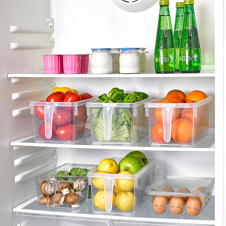 Plastic Forte - Organizador de Nevera Transparente con Asa Handy Frigo