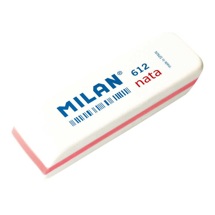 MILAN CPM612 - Set de 6 Gomas de Borrar Suaves y Versátiles Tipo Nata® 612 Biseladas
