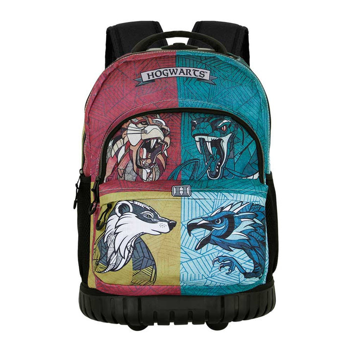 KARACTERMANIA - Harry Potter Magic Animals Mochila Escolar con Ruedas Trolley GTS FAN