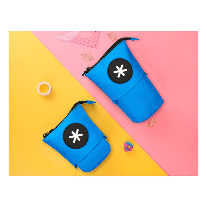 ANTARTIK - Estuche Escolar Portatodo Cubilete. Azul