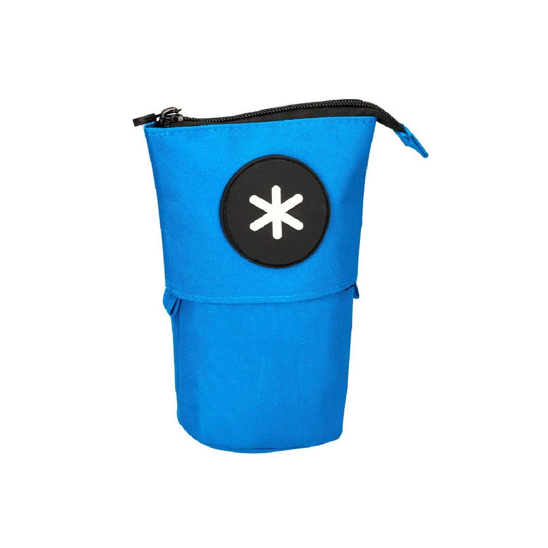 ANTARTIK - Estuche Escolar Portatodo Cubilete. Azul