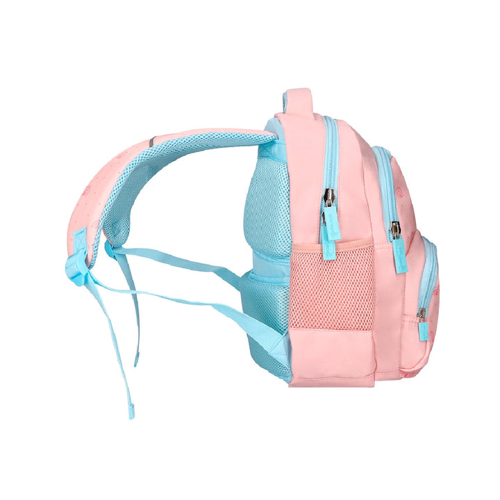 LIDERPAPEL - Cartera escolar liderpapel moc hila multibolsillo infantil rainbows rosa 350x110x270 mm. 