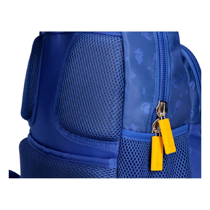 LIDERPAPEL - Cartera escolar liderpapel moc hila multibolsillo infantil dino azul 350x110x270 mm. 