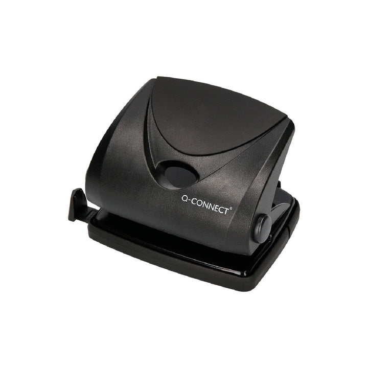 Q-CONNECT - Taladrador q-connect kf01234 negro abertura 2 mm capacidad 20 hojas. 