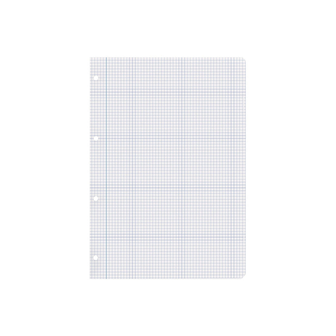 LIDERPAPEL - Recambio Liderpapel A4 100 Hojas 100g/M2 Cuadro 4mm Con Margen 4 Taladros