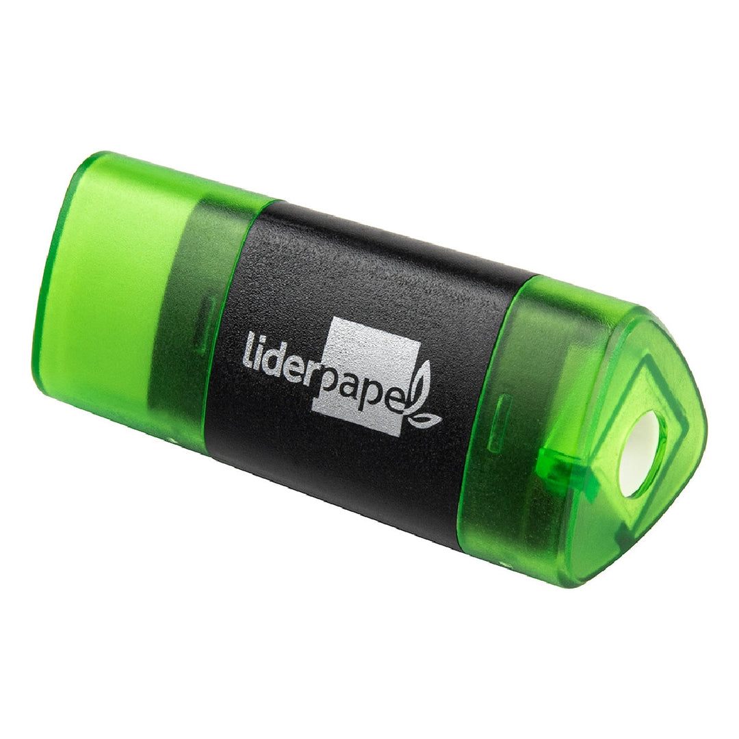 LIDERPAPEL - Goma de Borrar Liderpapel Triangular Con Sacapuntas.