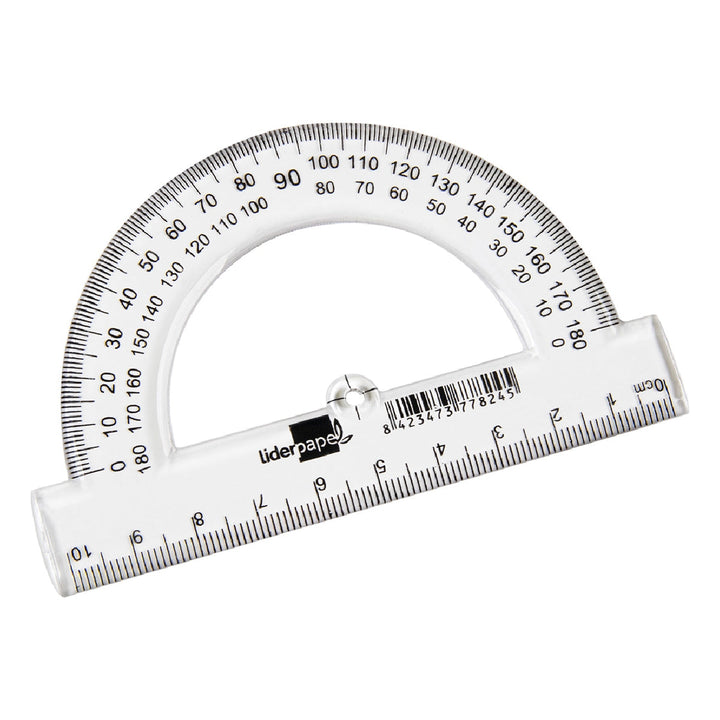 LIDERPAPEL - Semicirculo Liderpapel 10 cm Plastico